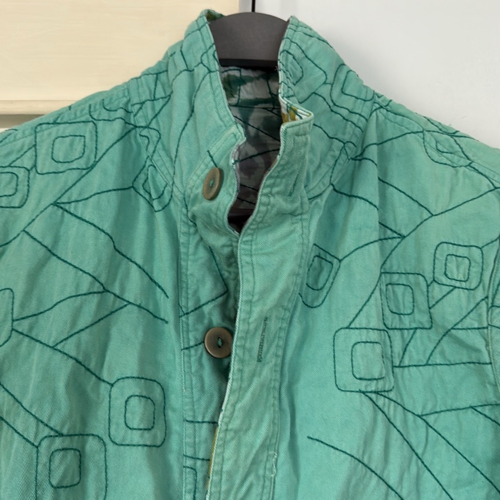 Reversible printed cotton jacket - Picture 7 of 7